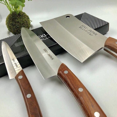 Dao Chặt Xương, Chặt Thịt Gà Vịt Thái Thịt Thực Phẩm SEKI Nhật Hàng Cao Cấp Dao Sắc Dùng Siêu Thích- HÀNG CHÍNH HÃNG