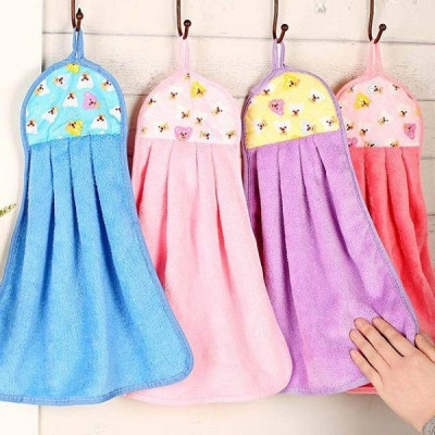  Bộ 6 khăn lau tay nhà bếp nhà vệ sinh chất bông mềm thấm nước 