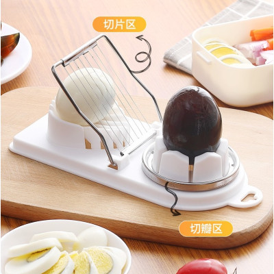 Combo 01 Muôi xới cơm chống dính tiện lợi Echo Metal + 01 Dụng cụ cắt  trứng lưỡi Inox cao cấp - Nội địa Nhật Bản