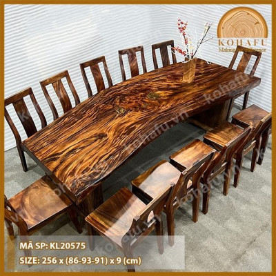 Mặt Bàn Me Tây Uốn Lượn Tự Nhiên - KL20575