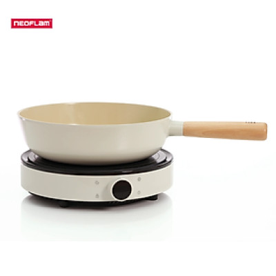 [Hàng chính hãng] Bộ đôi chảo sâu, đa năng 26cm & bếp từ đơn Fika Neoflam Hàn Quốc. Hàng có sẵn, giao ngay