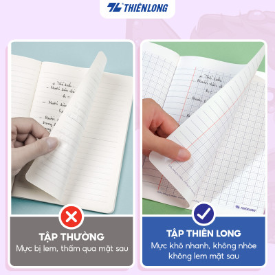 Tập học sinh 48 trang 4 ô ly vuông 2.5mm 100gsm Thiên Long - Akooland thế giới học cụ thần kỳ - Mẫu ngẫu nhiên