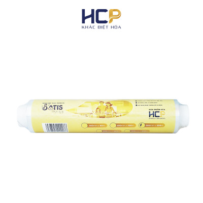 Lõi Màng Bọc Thực Phẩm PE SATIS 30cm x 200m Không Chứa Chất Phụ Gia Gây Hại Sức Khỏe Dùng Được Cho Lò Vi Sóng