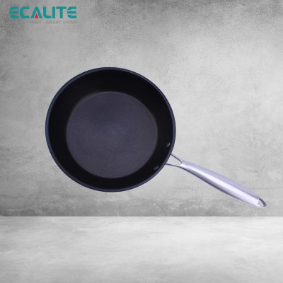 Chảo Chống Dính Inox Ecalite EP-28EHN (28cm) - Đáy 3 Lớp - Dùng Cho Mọi Loại Bếp - Hàng Chính Hãng