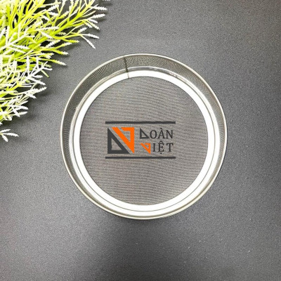 Dụng cụ RẮC CACAO, RÂY BỘT INOX loại nhỏ 14, 5cm - Dụng cụ làm bánh lưới khít, pha chế vợt lược rau má dừa, rắc Ca Cao.
