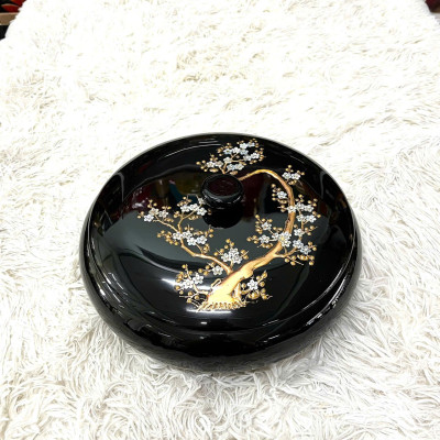 Hộp đựng bánh mứt 6 ngăn sơn mài Thanh Bình Lê hàng xuất khẩu đẹp, sang trọng