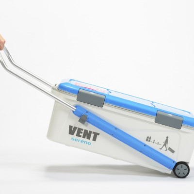 Thùng đá giữ nhiệt đa năng Sanka Vent 50L, tay cầm thu~kéo gọn nhẹ bằng nhôm chống gỉ sét cho phép di chuyển dễ dàng - nội địa Nhật Bản 