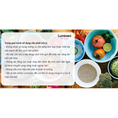 Đĩa Thủy Tinh Luminarc Diwali Đen 25cm cường lực, kháng vỡ - 1 đĩa - P0867