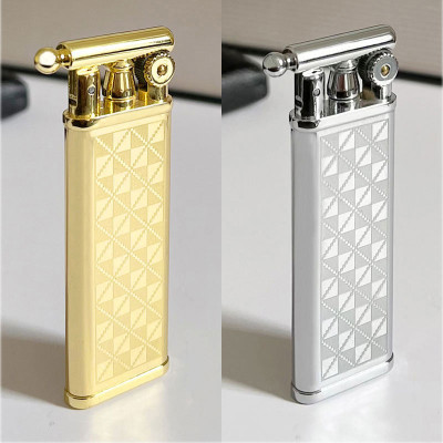 Vỏ Hột Quẹt Bật Lửa Xăng Đá HB101 Họa Tiết Kẻ Caro Độc Đáo Nhỏ Gọn Tiện Lợi - Nhiều Màu