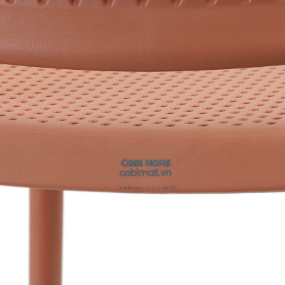 Ghế nhựa đúc liền khối tựa lưng dạng lưới