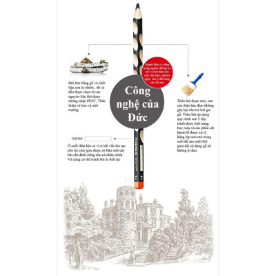 Bộ 6 cây bút chì màu STABILO EASYcolors, thuận tay trái (CLE33L/6) - Xanh dương (405)