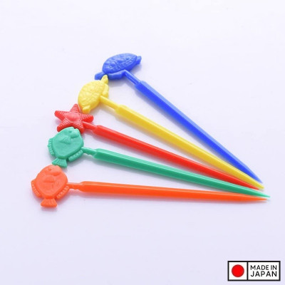 Hộp 20 tăm xiên trái cây hình cá biển Pick - Hàng nội địa Nhật Bản | Made in Japan