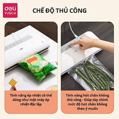 [TẶNG TÚI HÚT] Máy Hút Chân Không Thực Phẩm Không Kén Túi LM666 Công Suất Cao Tặng Kèm Ống Hút Thực Phẩm Tiện Lợi