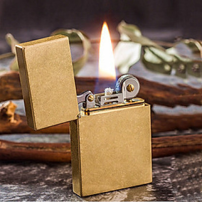 Vỏ Hột Quẹt Bật Lửa Xăng Đá Z536 Thiết Kế Sang Trọng Cổ Điển Dùng Xăng Bấc Đá