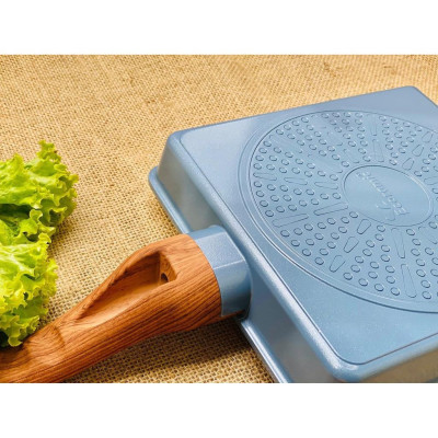 CHẢO ĐÚC TRỨNG CHỐNG DÍNH VÂN ĐÁ ĐÁY TỪ ECORAMIC