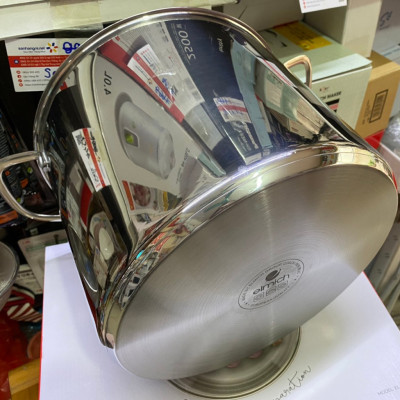 Nồi luộc gà 5 đáy Inox 304 Elmich EL-2525IN30 size 30cm cao 24cm dung tích 16L, bảo hành 24 tháng