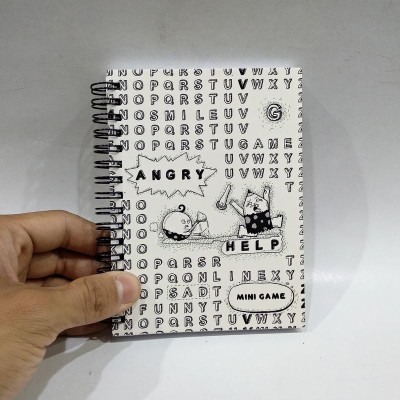 Sổ Lò Xo Khai Trí Stationery Mini Game - Size S - Mẫu 2 - Hình Chữ - Màu Trắng