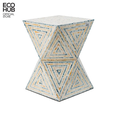 Bàn cà phê ECOHUB dạng nhỏ chất liệu khảm trai, thích hợp trang trí, làm việc | (Coffee Table) E00397