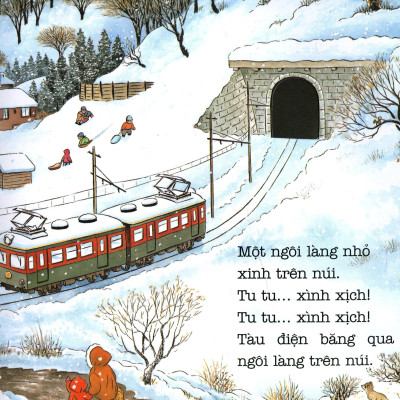 Ehon - Thực Phẩm Tâm Hồn Cho Bé - Tàu Điện Di Chuyển Nào (Tái Bản 2021)