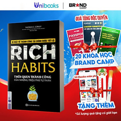 Sách Rich Habits - Thói Quen Thành Công Của Những Triệu Phú Tự Thân - BẢN QUYỀN