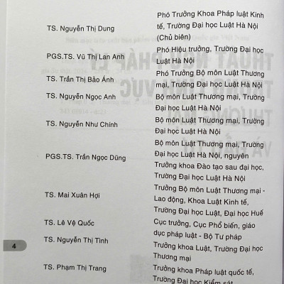 Thuật Ngữ Pháp Lý Trong Lĩnh Vực Thương Mại và Đầu Tư