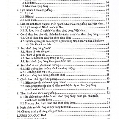 Nha Khoa Cộng Đồng - Sách dùng cho sinh viên Răng Hàm Mặt