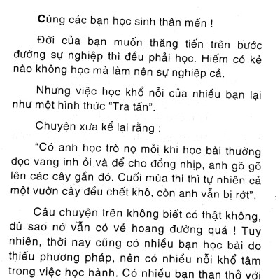 Bí Quyết Học Bài Mau Thuộc