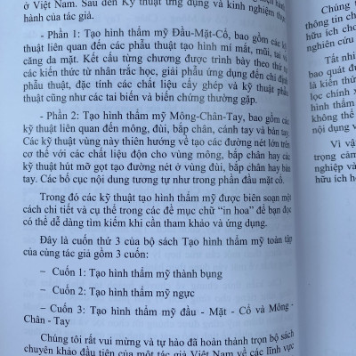 Sách - Tạo hình thẩm mỹ Đầu - Mặt - Cổ & Mông - Chân - Tay