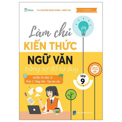 Sách - Làm Chủ Kiến Thức Ngữ Văn Bằng Sơ Đồ Tư Duy Lớp 9 - Luyện Thi Vào 10 - Phần 2 - Tiếng Việt-Tập Làm Văn