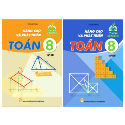 Sách - Combo Nâng Cao Và Phát triển Toán Lớp 8 - tập 1+ 2 ( mới nhất 2023 )
