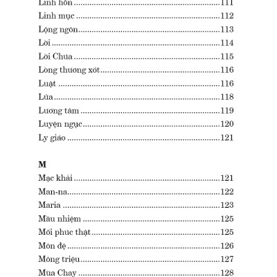 TỪ NGỮ GIẢN LƯỢC – Tìm Hiểu Đức Tin – Giáo Lý – Phụng Vụ
