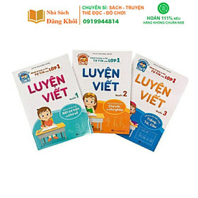 Sách - Bộ 3 luyện viết - Hành trang cho bé tự tin vào lớp 1