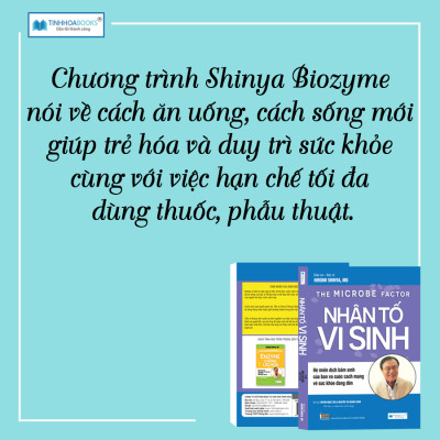 Combo 4 cuốn Bí mật dinh dưỡng (TB) + Toàn cảnh dinh dưỡng (TB) + Nhân tố vi sinh (TB) + Enzyme chống lão hoá (TB)