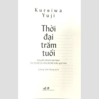 Thời Đại Trăm Tuổi - Khuyến Khích Me-Byo - Sự Chuẩn Bị Cho Xã Hội Siêu Già Hóa