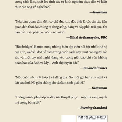 Sách - Hướng Dẫn Sử Dụng Tin Tức - Tin Vào Đâu Trong Một Thế Giới Ngập Tràn Tin Giả