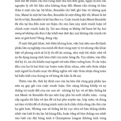 MESSI VS. RONALDO SỰ ĐỐI ĐẦU CỦA HAI CẦU THỦ VĨ ĐẠI VÀ KỶ NGUYÊN TÁI TẠO BÓNG ĐÁ THẾ GIỚI