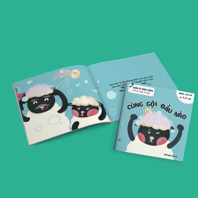 Sách Ehon Kỹ Năng Sống Để Con Yêu Tự Lập - Cùng Gội Đầu Nào