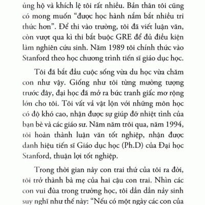 50 Bài Học Giáo Dục Từ Người Mẹ Có 3 Con Trai Theo Học Stanford (Tái Bản)