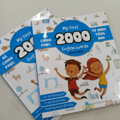 Sách- Bé Chinh Phục 2000 Từ Vựng Tiếng Anh 119 trang (My First 2000 English Words)