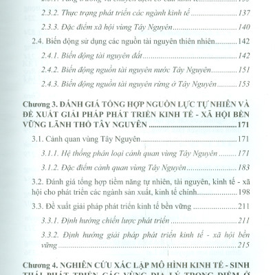 Các Mô Hình Kinh Tế Sinh Thái Cho Phát Triển Bền Vững Khu Vực Tây Nguyên (Bộ Sách Chuyên Khảo Tài Nguyên Thiên Nhiên Và Môi Trường Việt Nam) (Bìa Cứng)  