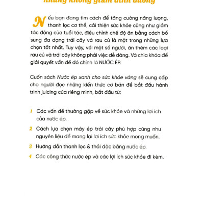 Juice - Nước Ép Xanh Cho Sức Khỏe Vàng