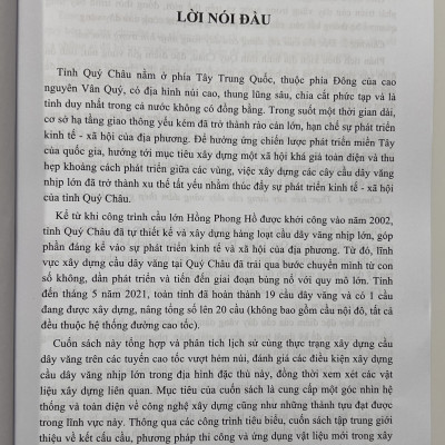 Sách - Xây Dựng Và Bảo Trì Cầu Dây Văng Nhịp Lớn TRong Hẻm Núi (Tập 1)