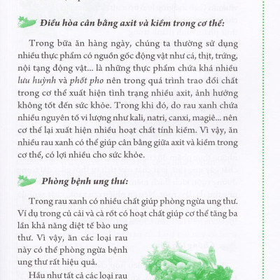 Rau Xanh Chữa Bệnh