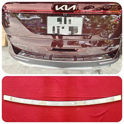 Nẹp Chống Trầy Cốp Ngoài Cao Cấp Dành Cho Xe KIA CARNIVAL 2022 Chất Liệu Inox