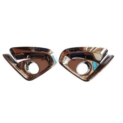 BỘ ỐP ĐÈN GẦM TRƯỚC MẠ CROM CAO CẤP XE TOYOTA FORTUNER 2017-2019