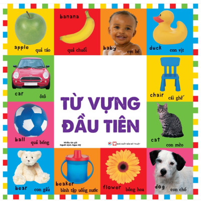 Combo 6 cuốnTừ vựng đầu tiên cho bé (Từ vựng, phương tiện, động vật, màu sắc hình dạng số đếm, con số, trang trại (tân việt)