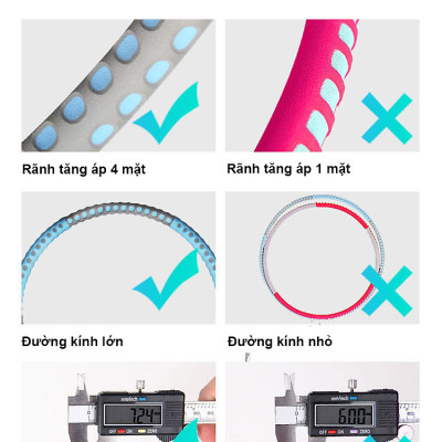 Vòng Lắc Eo Giảm Mỡ Bụng Lõi Thép Không Gỉ Bọc Mút Xốp, Có Thể Điều Chỉnh Cân Nặng - Chính Hãng Amalife