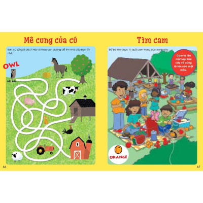 Sách Big Fun Activity Book Pre K - sẵn sàng cho bé tới trường( bộ 2 cuốn, 2 - 4 tuổi )