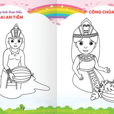 Sách - Colouring 365 ngày Tô màu - KHÁM PHÁ THẾ GIỚI PHÁT TRIỂN TRÍ TUỆ - Công chúa, Hoàng tử...(Cuốn 6)