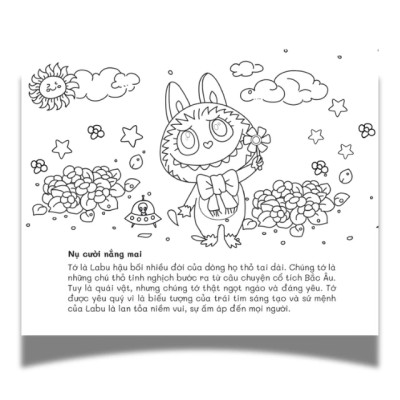 Sách Tô Màu Chữa Lành - Labubu Và Vương Quốc Của Những Người Bạn
